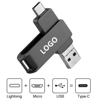 4" 1 OTG USB Flash Drive 3.0 External Storage -- 64G