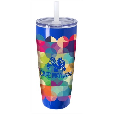Koozie® Built-in Straw Vacuum Tumbler - 30 oz.